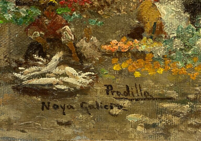 Francisco PRADILLA (1848-1921) - Scène de marché en Espagne - Huile sur toile,…