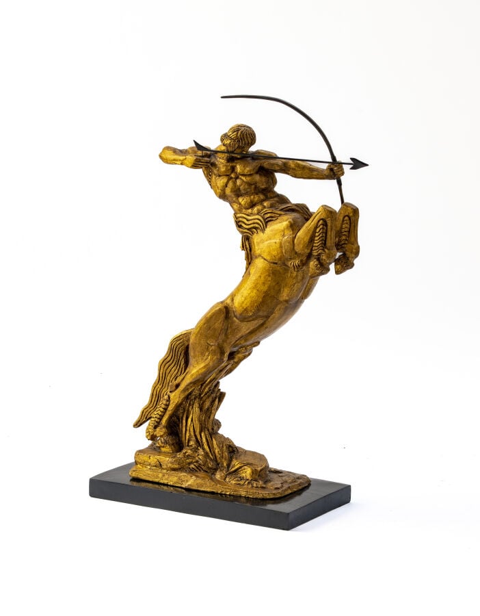 Francois BAZIN ((1897-1956) - Plâtre original patiné doré - Etude définitive de…