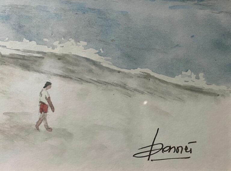 Françoise BONNET (XXe siècle) - Suite de trois aquarelles sur le thème de Nice,…