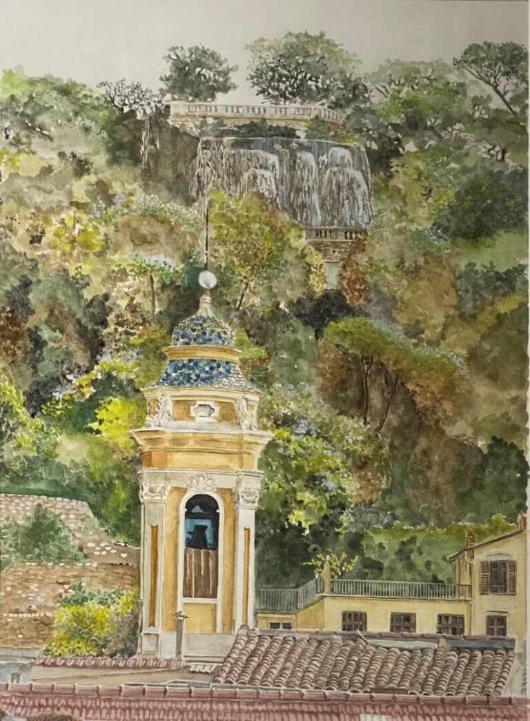 Françoise BONNET (XXe siècle) - Suite de trois aquarelles sur le thème de Nice,…