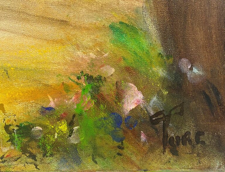 Frank TURC (1944-2008) - Plein soleil - Huile sur toile - Signée en bas à droit…