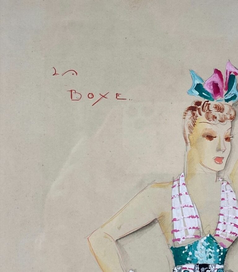 Freddy WITTOP (1912-2001) - La boxe - Aquarelle et gouache, signé en bas vers l…