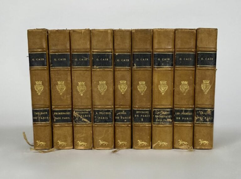 G.Cain - 8 livres sur Paris - In-12