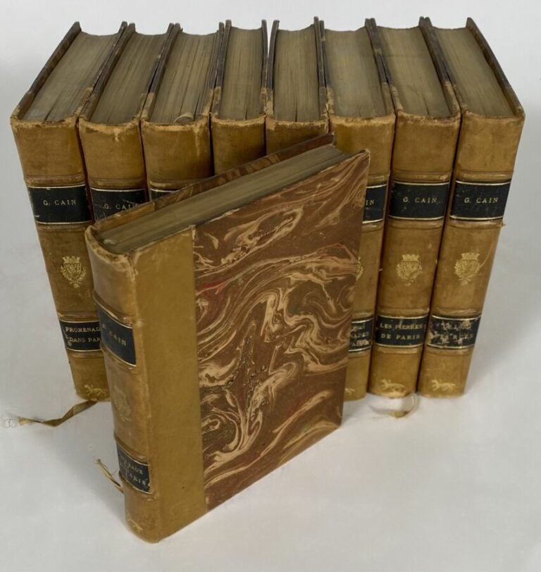 G.Cain - 8 livres sur Paris - In-12
