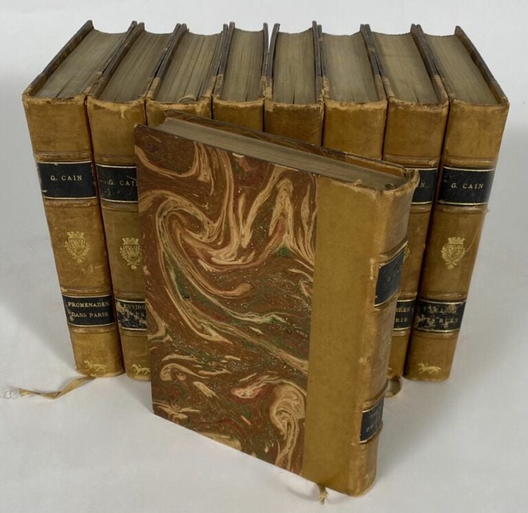 G.Cain - 8 livres sur Paris - In-12