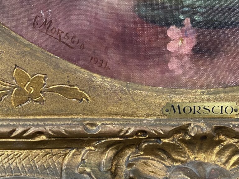 G. MORSCIO - Bouquets de fleurs - Huile sur toile - Signée en bas à gauche, dat…