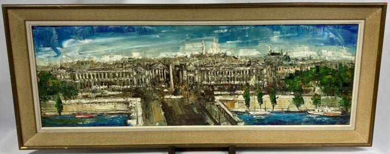 Gaston TYKO (1918 - ?) - Place de la Concorde - Huile sur toile, signée en haut…