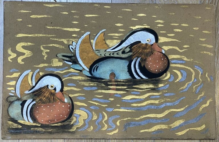 Georges MANZANA-PISSARRO (1871-1961) - Les canards - Pöchoir en couleurs, sur v…