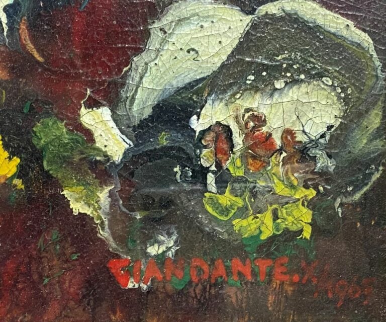 GIANDANTE X (1900-1984) - Fleurs - Deux techniques mixtes sur carton - Signés e…