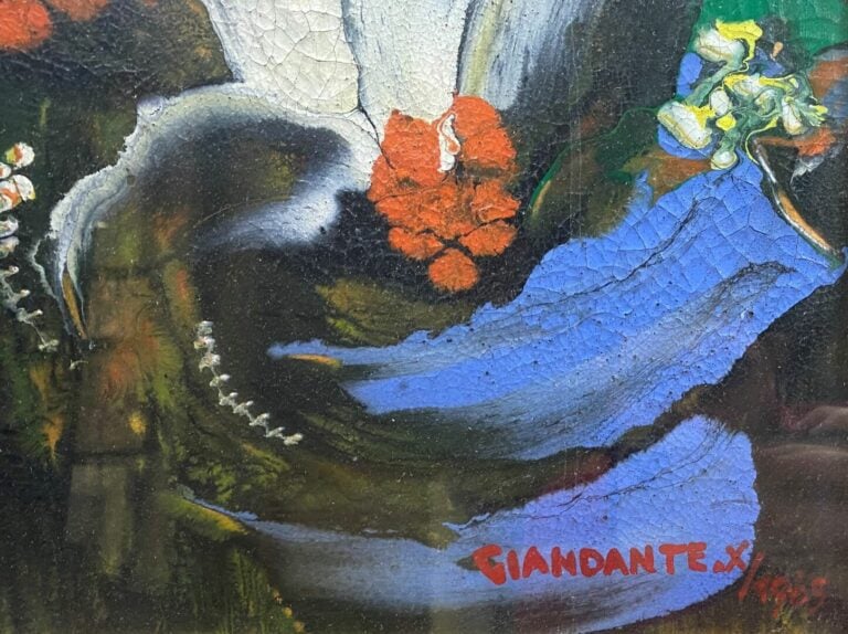 GIANDANTE X (1900-1984) - Fleurs - Deux techniques mixtes sur carton - Signés e…