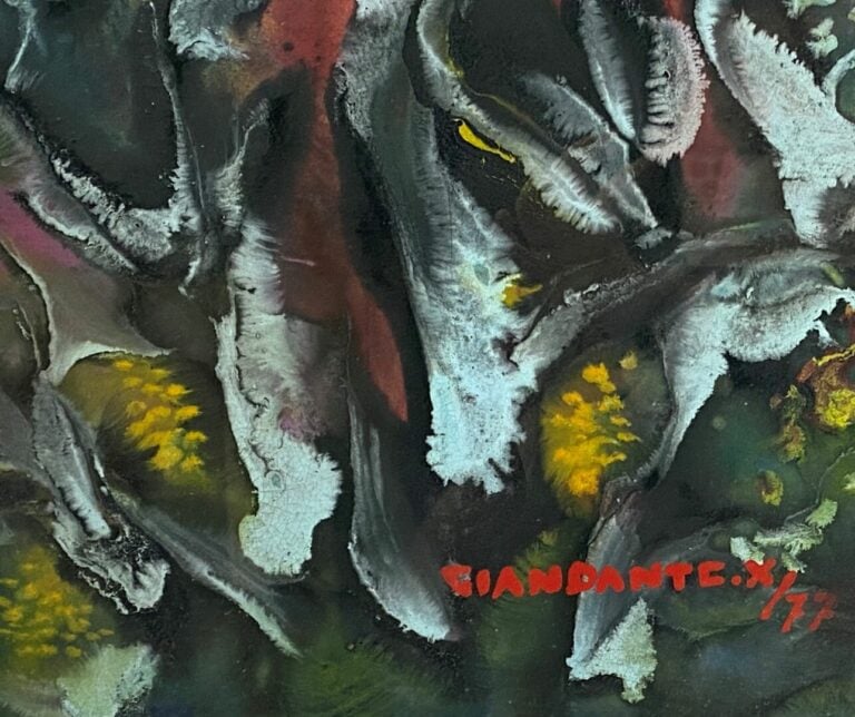 GIANDANTE X (1900-1984) - Fleurs - Deux techniques mixtes sur carton - Signés e…