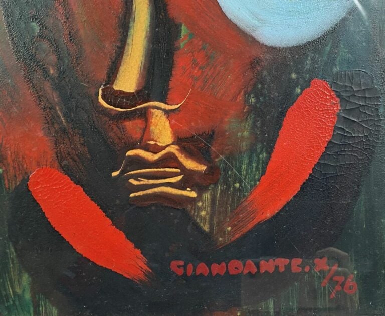GIANDANTE X (1900-1984) - Portrait - Deux techniques mixtes sur carton - Signés…