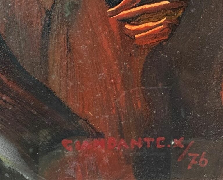 GIANDANTE X (1900-1984) - Portrait - Deux techniques mixtes sur carton - Signés…