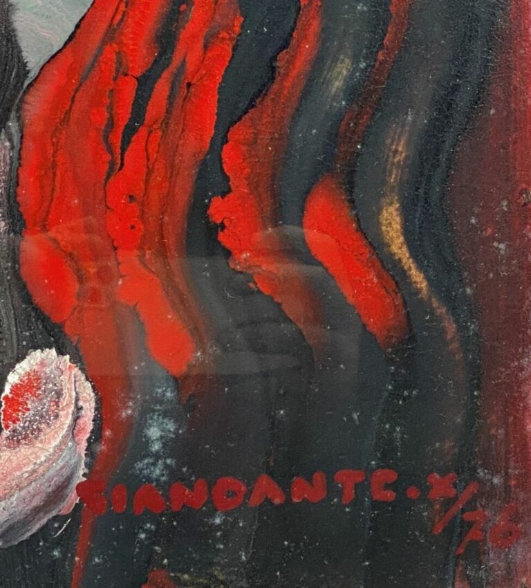 GIANDANTE X (1900-1984) - Portrait - Deux techniques mixtes sur carton - Signés…