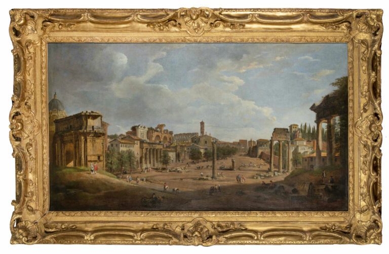Giovanni Paolo PANINI (Piacenza 1691 - Rome 1765) - Vue du Forum romain prise d…