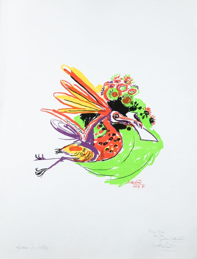 Graham SUTHERLAND (1903-1980). - Composition à l'oiseau, 1971 - Lithographie su…
