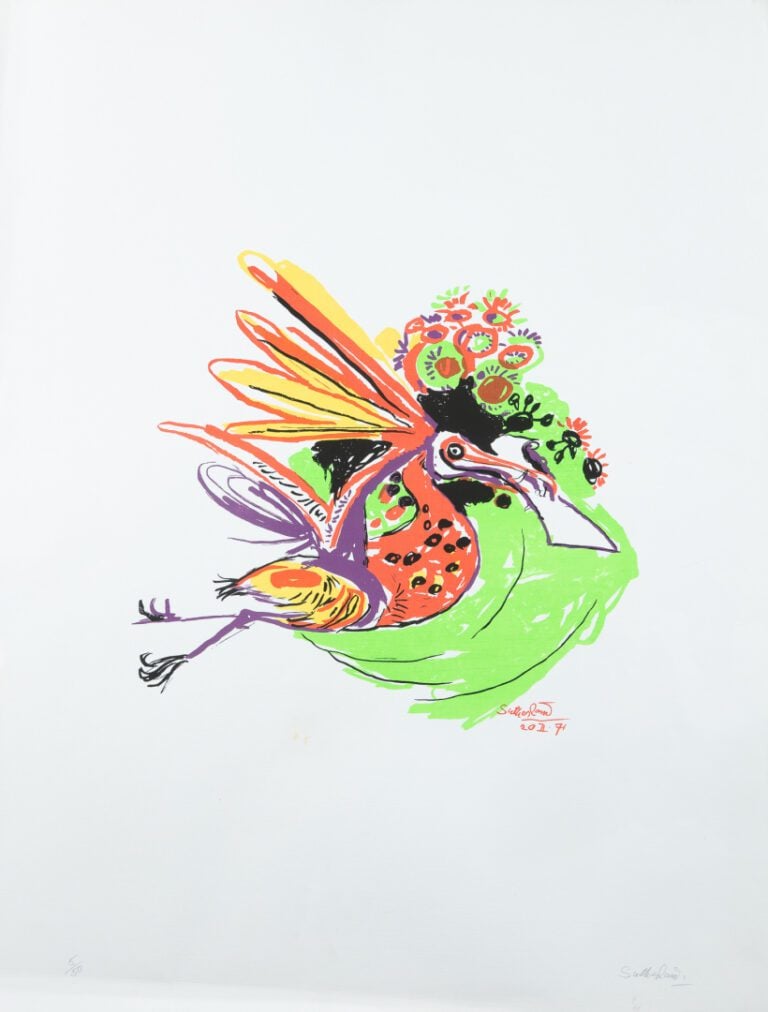 Graham SUTHERLAND (1903-1980). - Composition à l'oiseau, 1971 - Lithographie su…