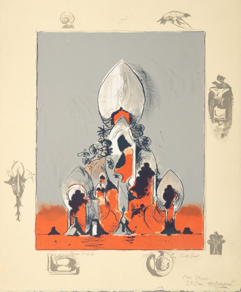 Graham SUTHERLAND (1903-1980). - Composition - Lithographie en couleurs, mentio…