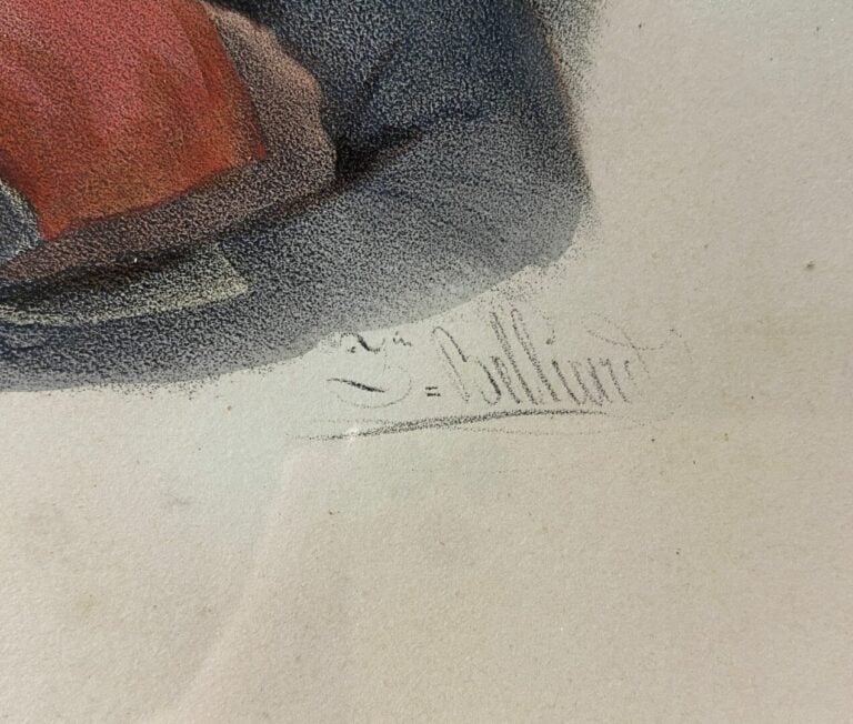 Gravure en couleurs - Bonaparte, Premier Consul - Dim (à vue): 41 x 31 cm - (ta…