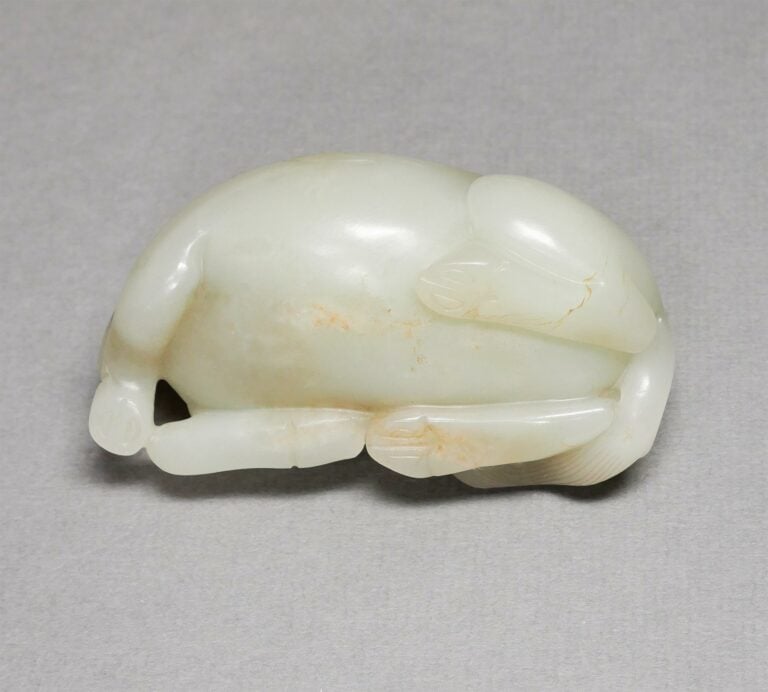 [.] GROUPE EN JADE NEPHRITE AU BUFFLE ET AU GARCON - Chine - Sculpté dans une p…