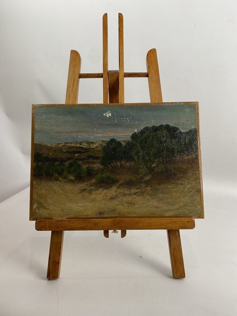 H. LECOYER (XXème siècle) - Suite de huit huiles dont trois sur toile et cinq s…