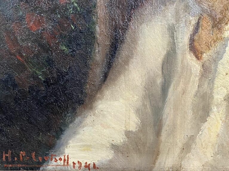 Hélène POLOVTSOFF (1888-1975) - Portrait de femme - Huile sur toile, signée en…