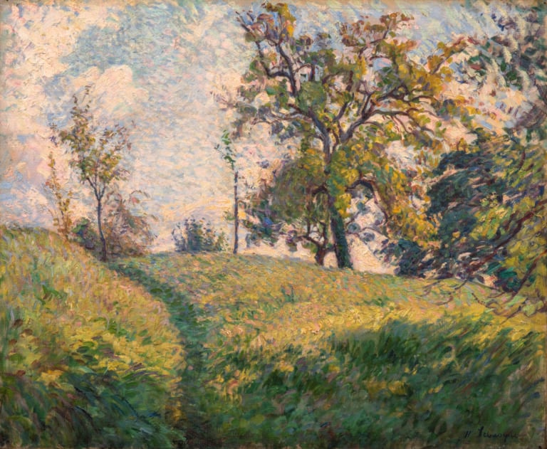 Henri Baptiste LEBASQUE (1865-1937) Paysage, circa 1895-1900 - Huile sur toile,…