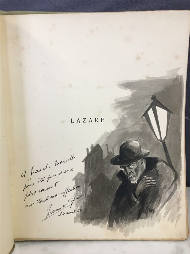 Henri BERAUD, Lazare, illustration de Maurice L'Hoir, exemplaire numéroté sur v…