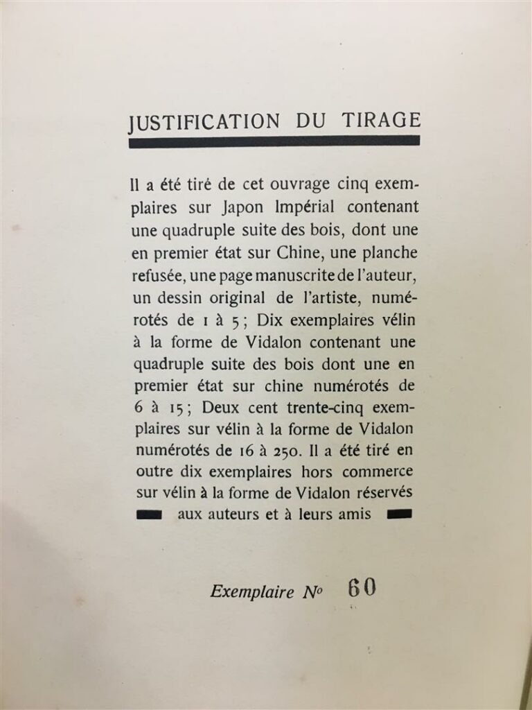 Henri BERAUD, Lazare, illustration de Maurice L'Hoir, exemplaire numéroté sur v…