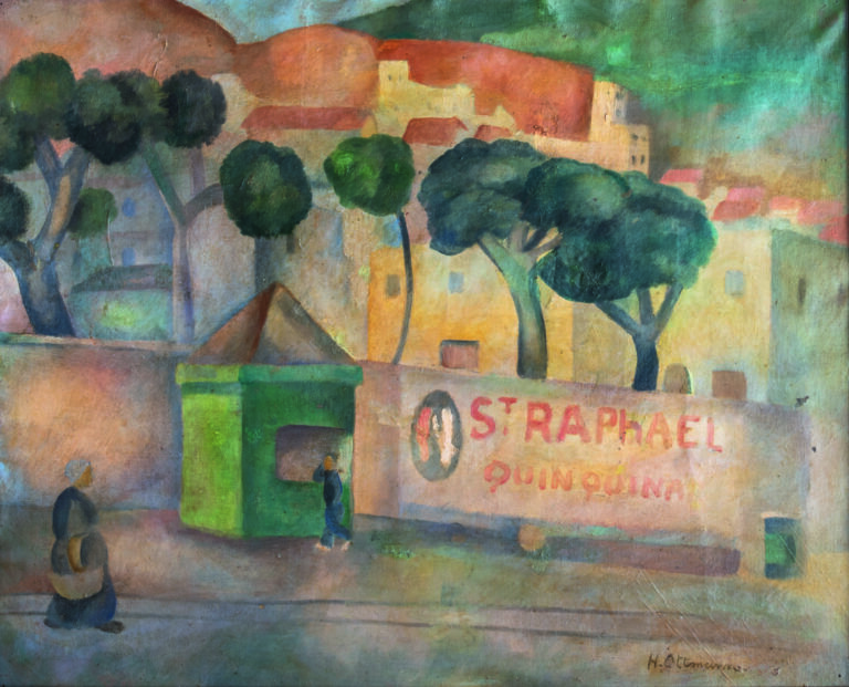 Henri OTTMANN (1877-1927) - Paysage du sud de la France - Huile sur toile, sign…