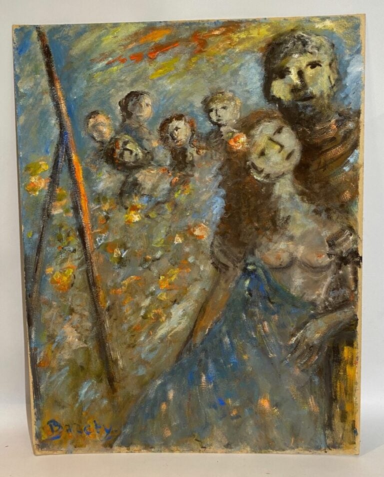 Henriette Alice BARÉTY (1934-2017) - Ecole de Nice - Ensemble de quatre huiles…
