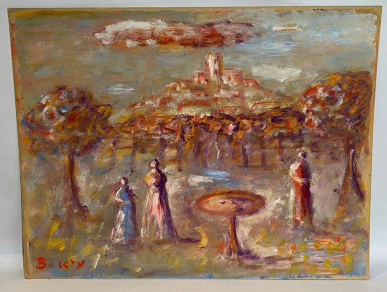 Henriette Alice BARÉTY (1934-2017) - Ecole de Nice - Ensemble de trois huiles s…