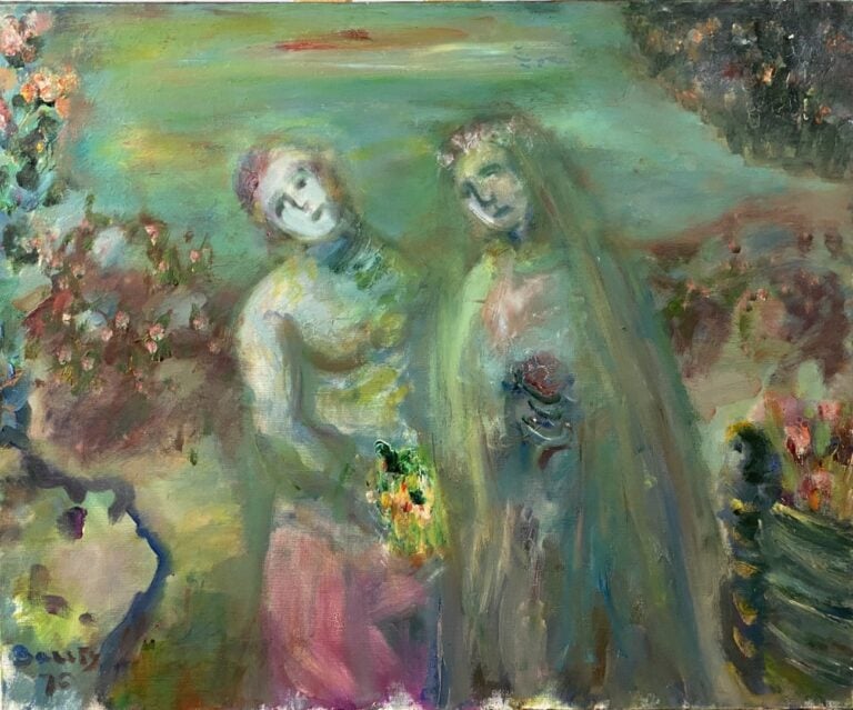 Henriette Alice BARÉTY (1934-2017) - Ecole de Nice - Personnages aux bouquets -…