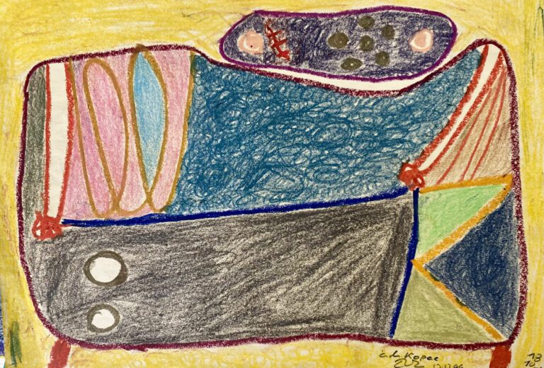 Ignacio CARLES TOLRA (1928-) - Composition, 1964 - Pastel sur papier, dédicacé…