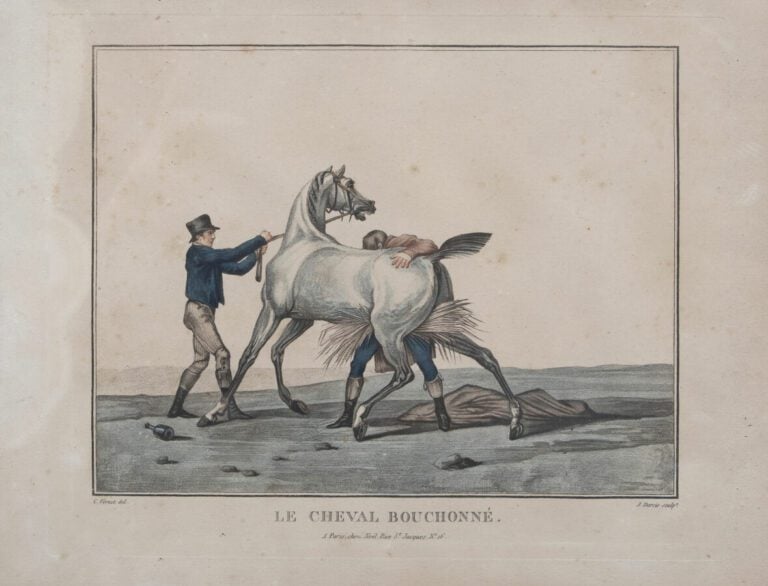 Important ensemble de gravures dont : - - Gravures de mode, - - Gravure en noir…