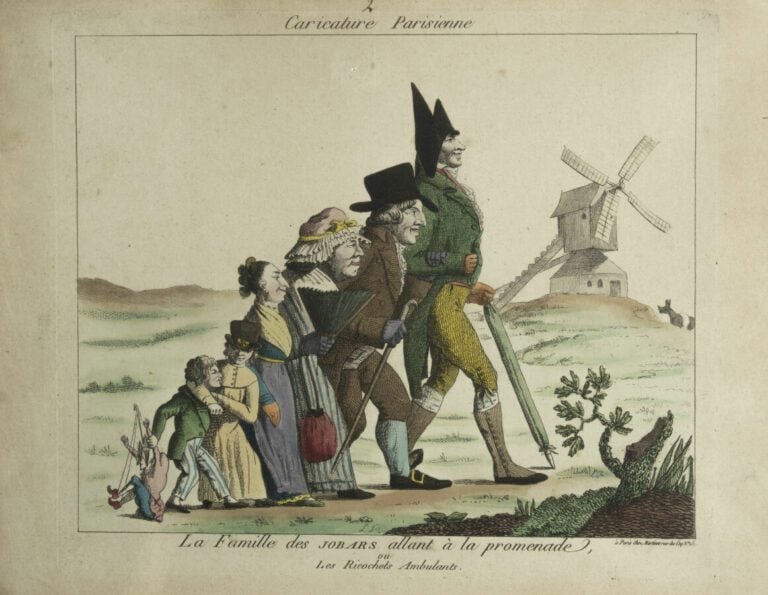 Important ensemble de gravures dont : - - Gravures de mode, - - Gravure en noir…