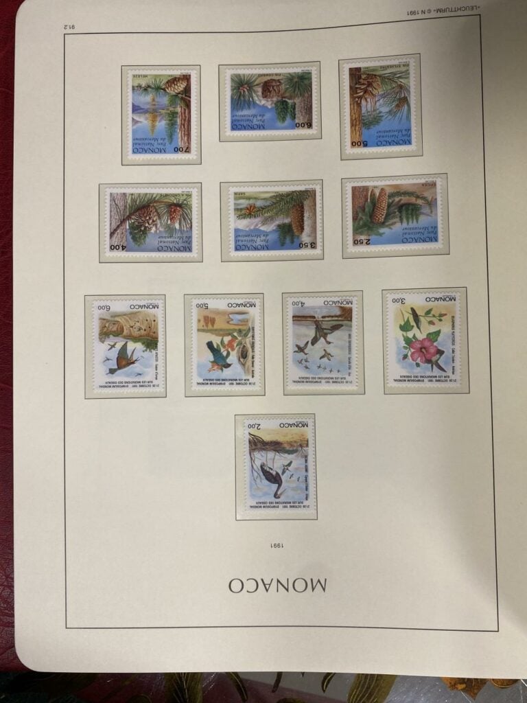Important ensemble de timbres sur la France et Monaco répartis dans quatre clas…