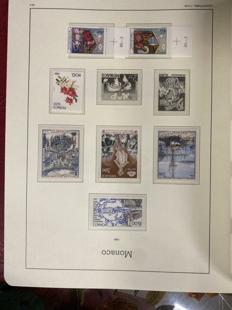 Important ensemble de timbres sur la France et Monaco répartis dans quatre clas…