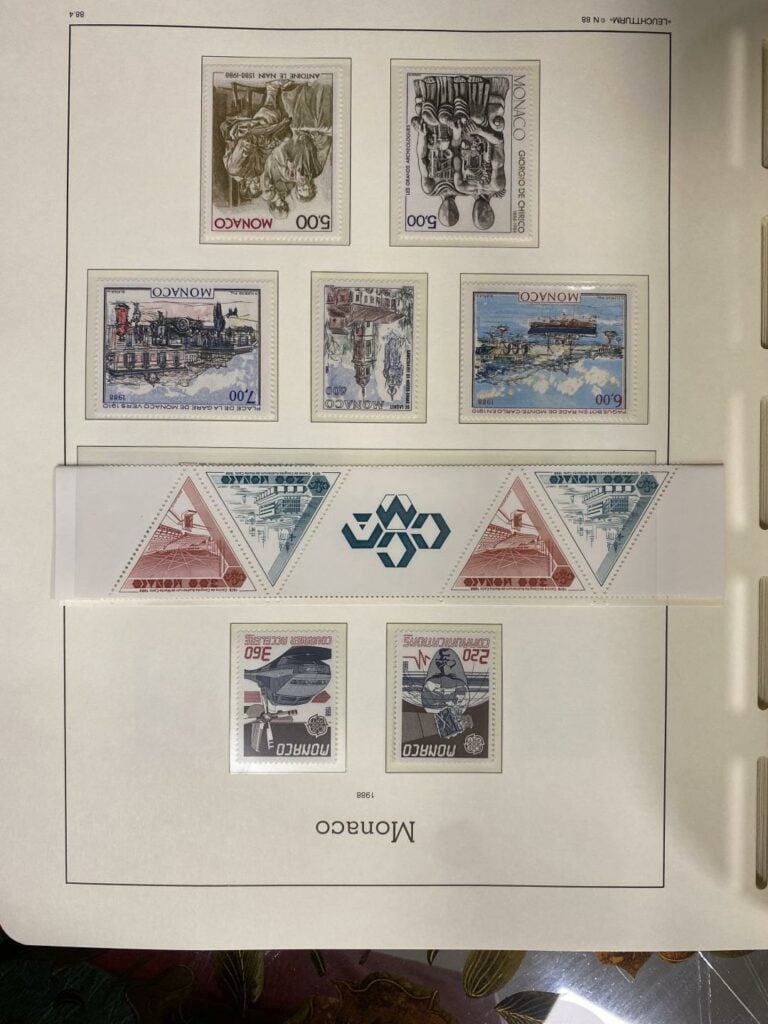 Important ensemble de timbres sur la France et Monaco répartis dans quatre clas…