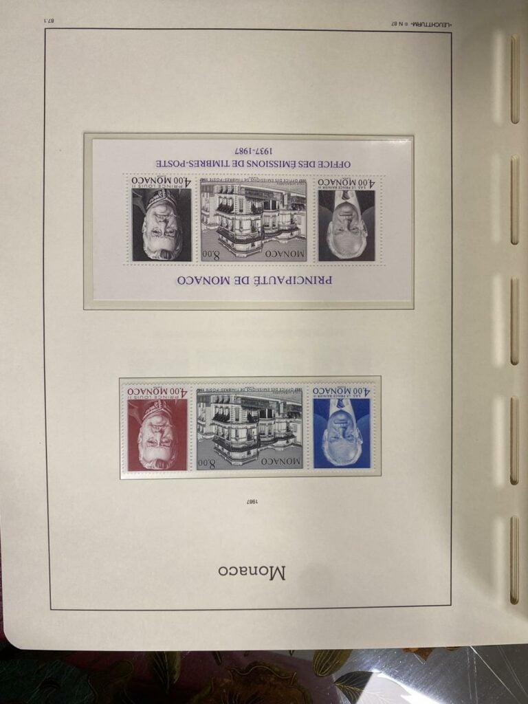 Important ensemble de timbres sur la France et Monaco répartis dans quatre clas…