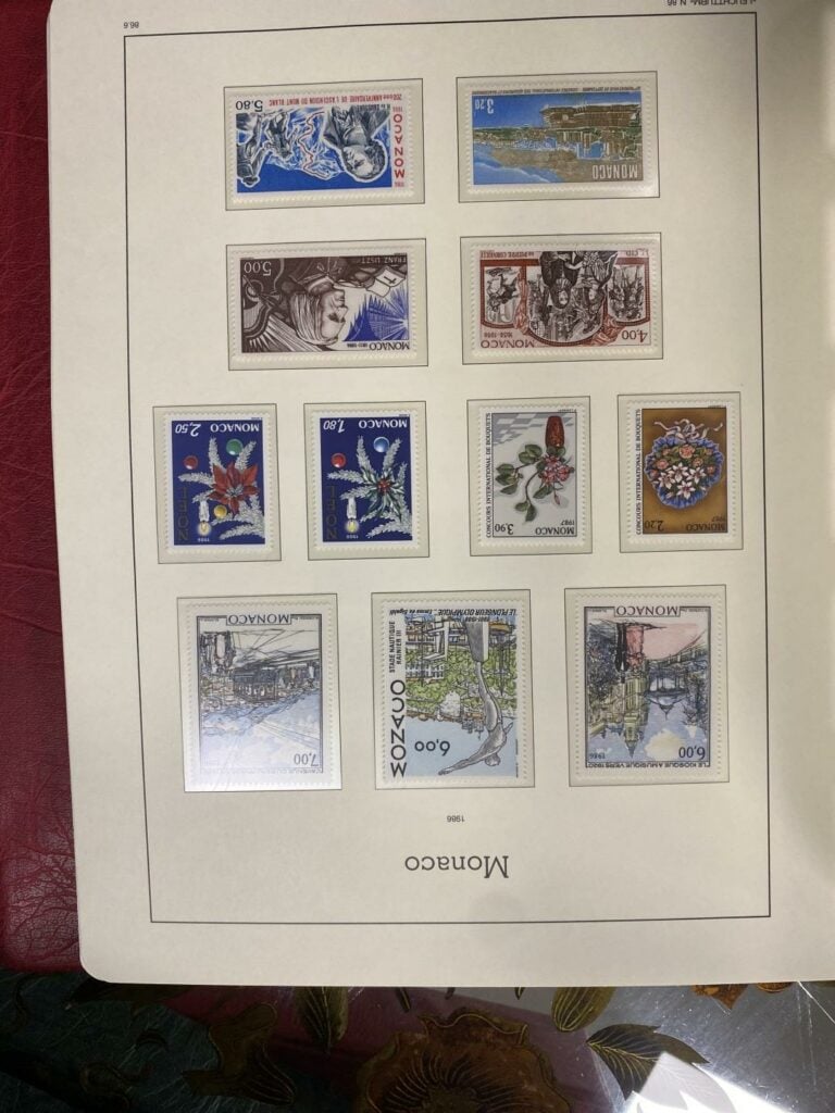 Important ensemble de timbres sur la France et Monaco répartis dans quatre clas…