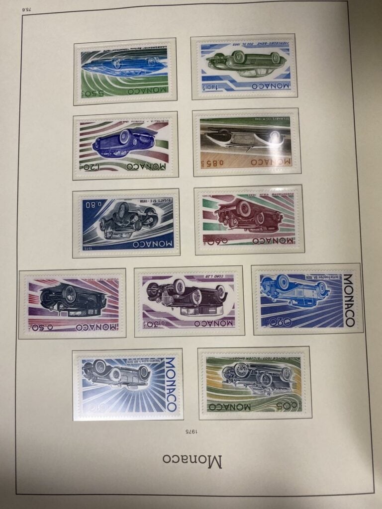 Important ensemble de timbres sur la France et Monaco répartis dans quatre clas…