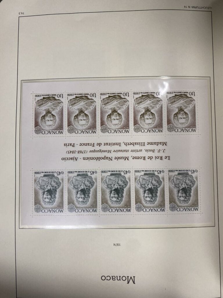 Important ensemble de timbres sur la France et Monaco répartis dans quatre clas…