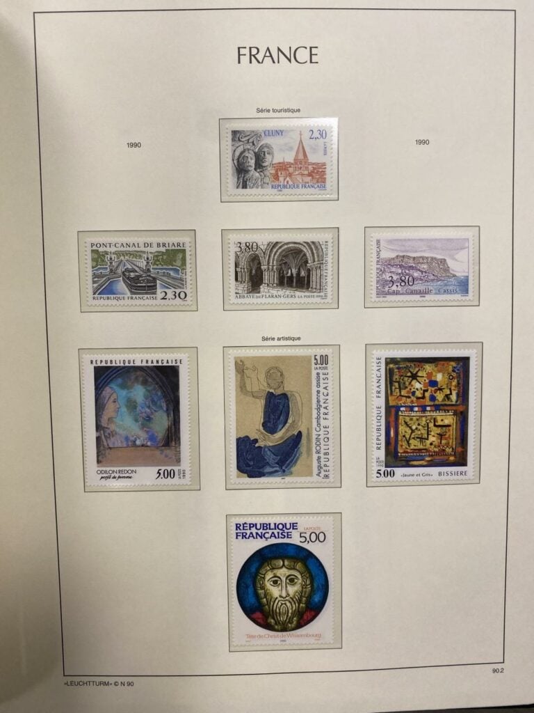 Important ensemble de timbres sur la France et Monaco répartis dans quatre clas…