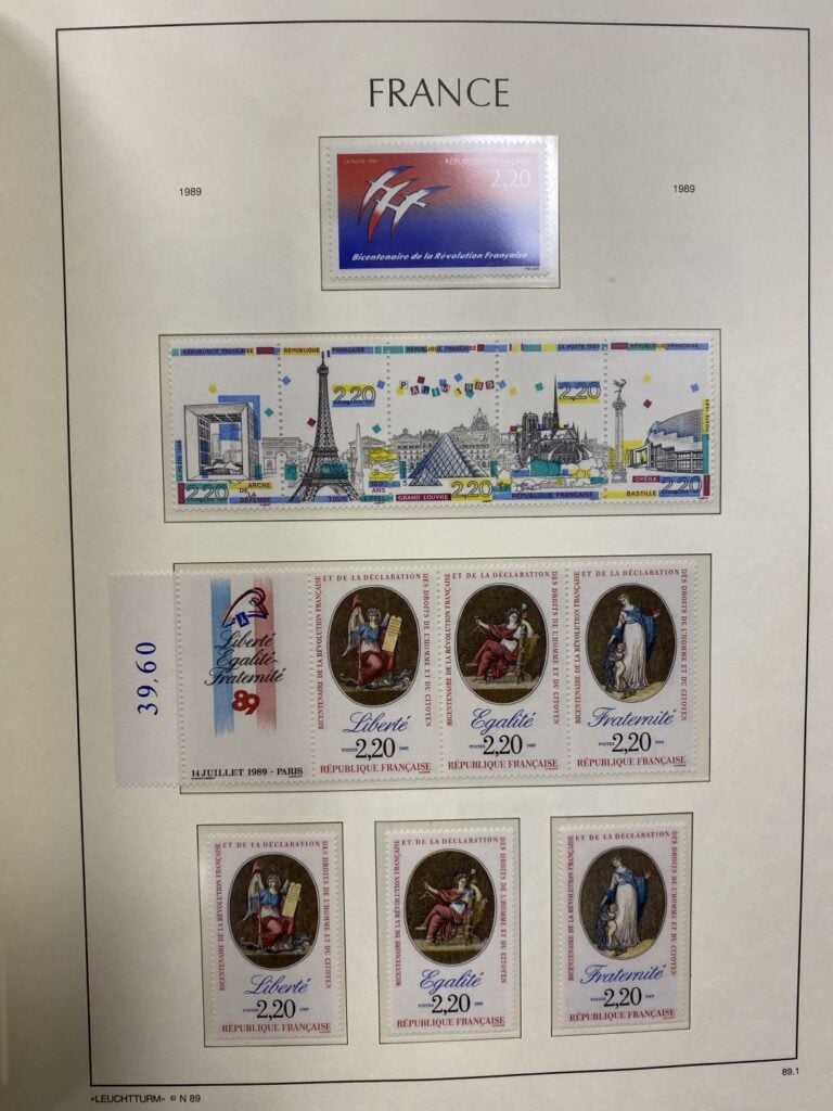 Important ensemble de timbres sur la France et Monaco répartis dans quatre clas…