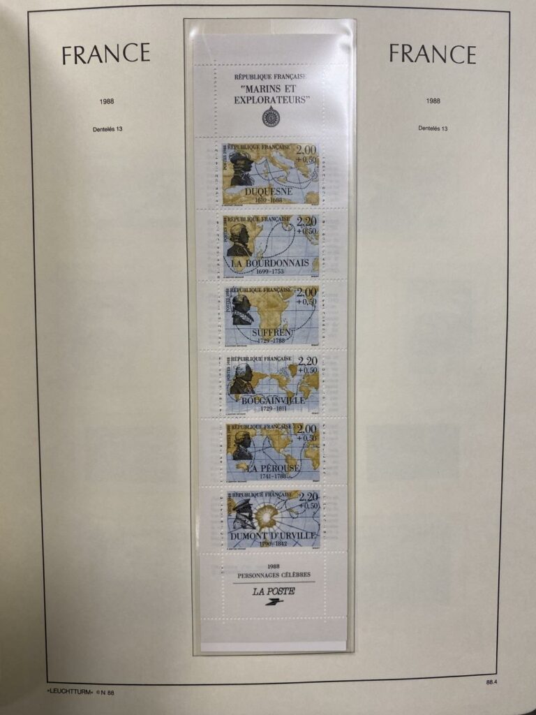 Important ensemble de timbres sur la France et Monaco répartis dans quatre clas…