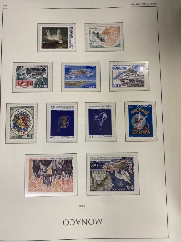 Important ensemble de timbres sur la France et Monaco répartis dans quatre clas…