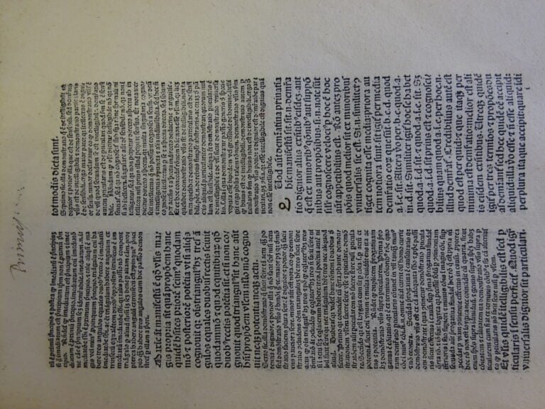 INCUNABLE de 1486 - Paulus VENETUM [Paul de Venise] - Clarissimi artium et sacr…