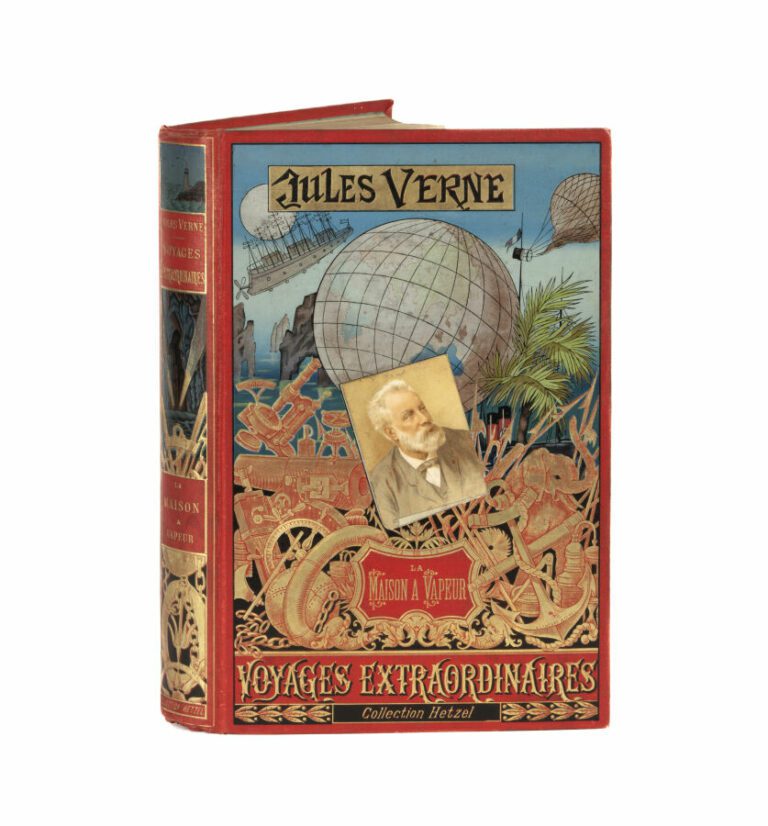 [Indes] La Maison à Vapeur par Jules Verne. Illustrations par Benett. Paris, Bi…