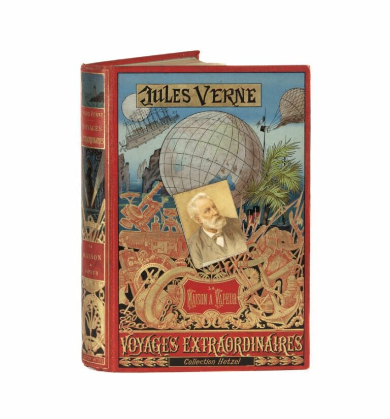 [Indes] La Maison à Vapeur par Jules Verne. Illustrations par Benett. Paris, Bi…